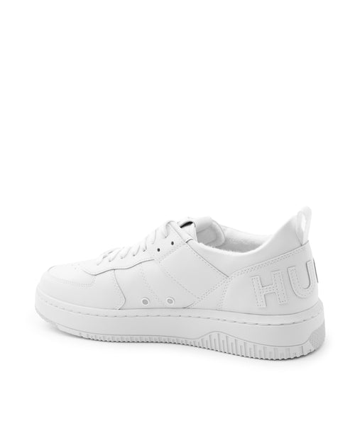 HUGO Men's White Calfskin Sneakers – 50480405-100