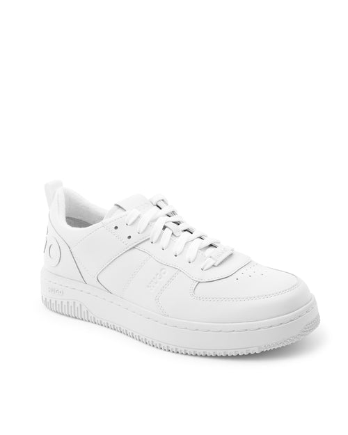 HUGO Men's White Calfskin Sneakers – 50480405-100