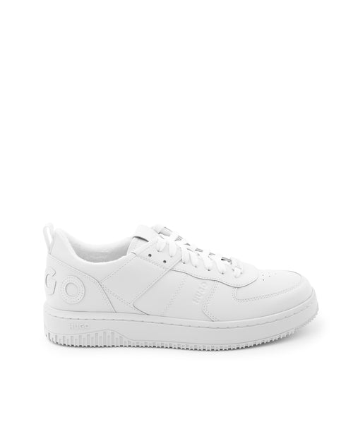 HUGO Men's White Calfskin Sneakers – 50480405-100