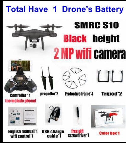 S10 SMRC FPV Quadcopter Drone with 2MP Wi-Fi Camera