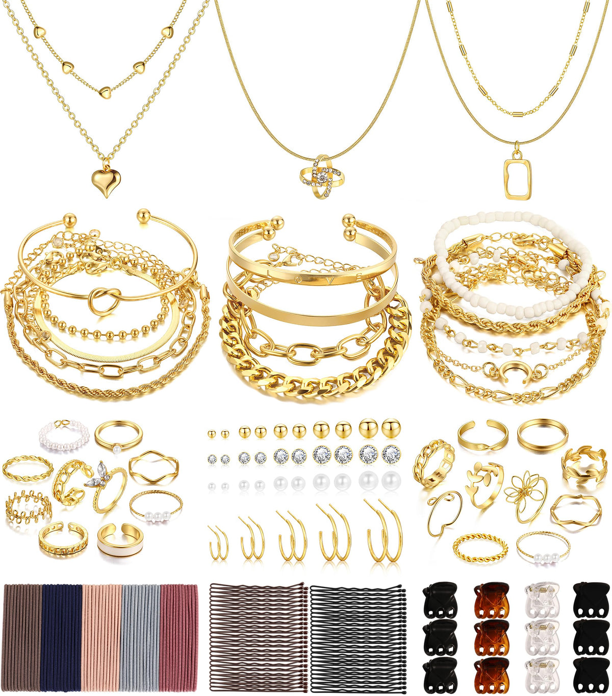 68-Piece Fashion Jewelry Gift Collection