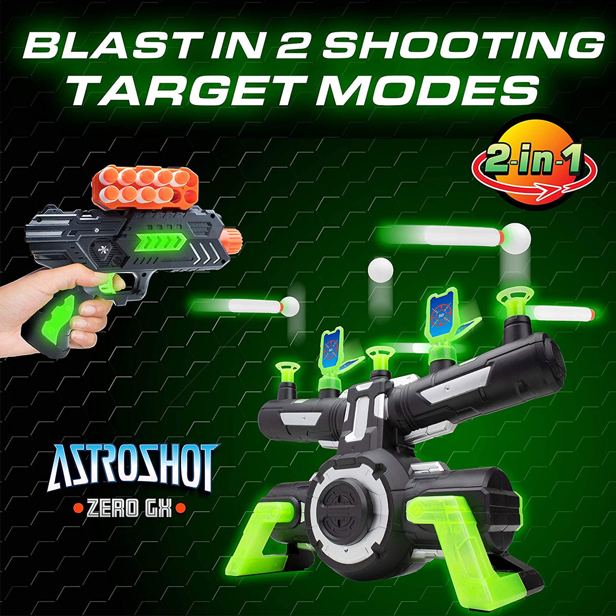 Glowing Targets Toy Blaster Game