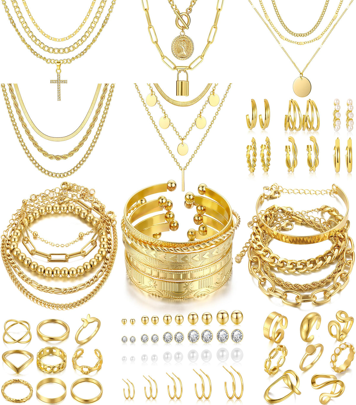 68-Piece Fashion Jewelry Gift Collection