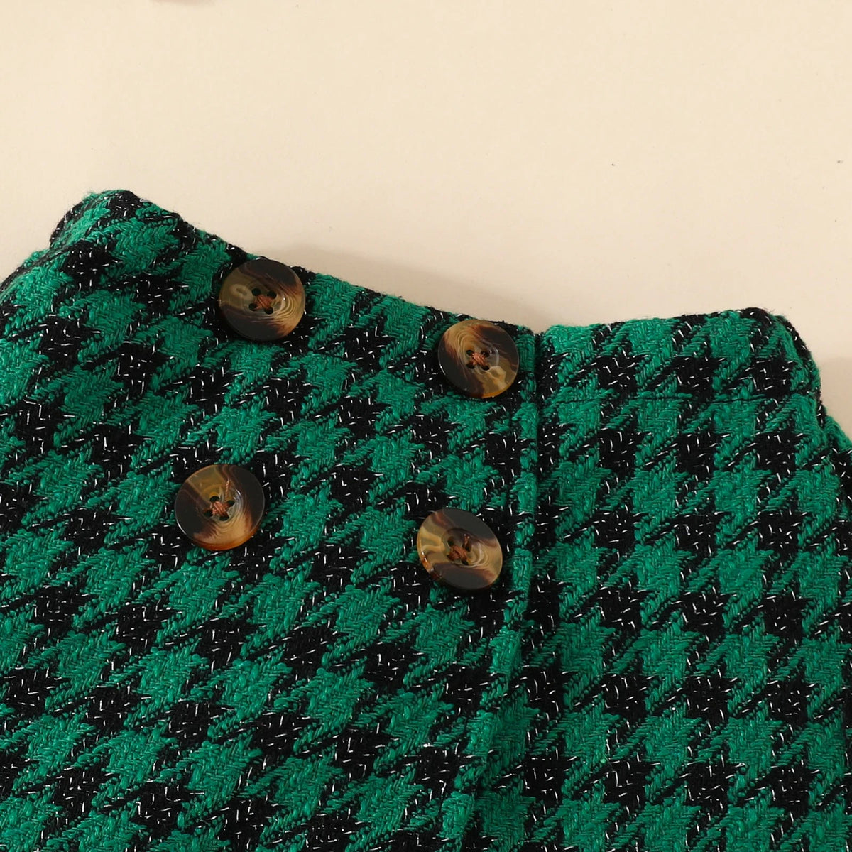 Baby Girls' Christmas Knit Top, Plaid Skirt & Hat Set