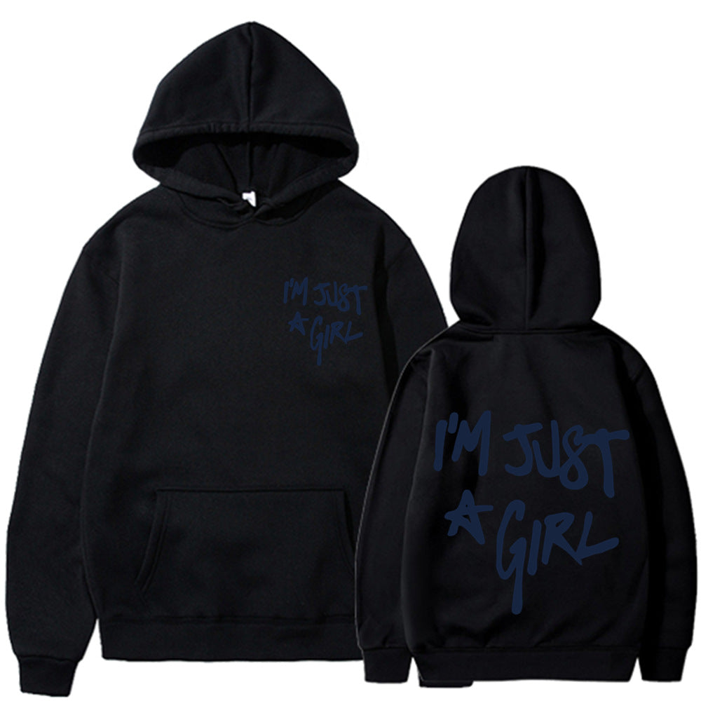 Women's Plus Size Letter-Print Zip Hoodie