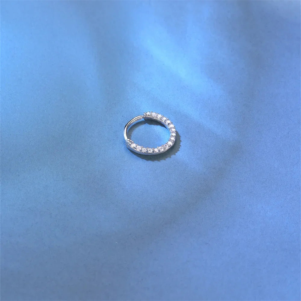 925 Sterling Silver Moissanite Single Earring