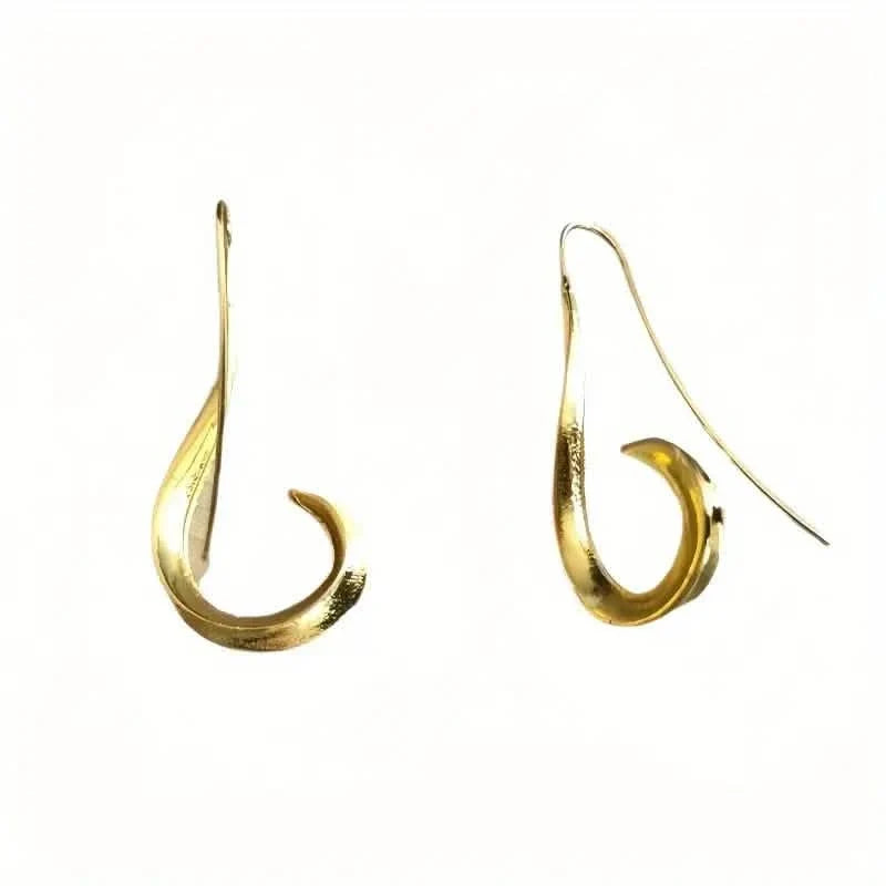 925 Sterling Silver Antique-Finish Hook Earrings