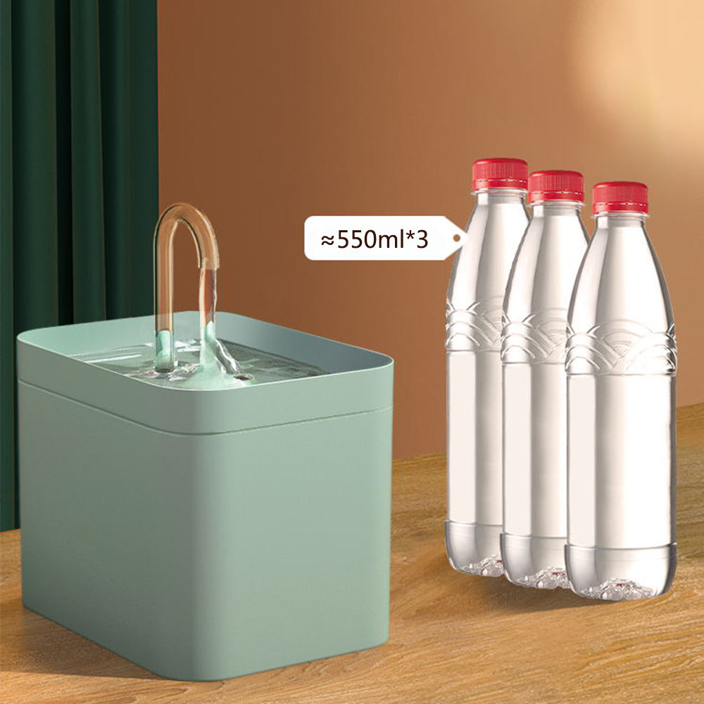 Automatic Cat Water Fountain Auto Filter USB Electric Mute Cat Drinker Bowl 1.5L Recirculate Filtring Drinker