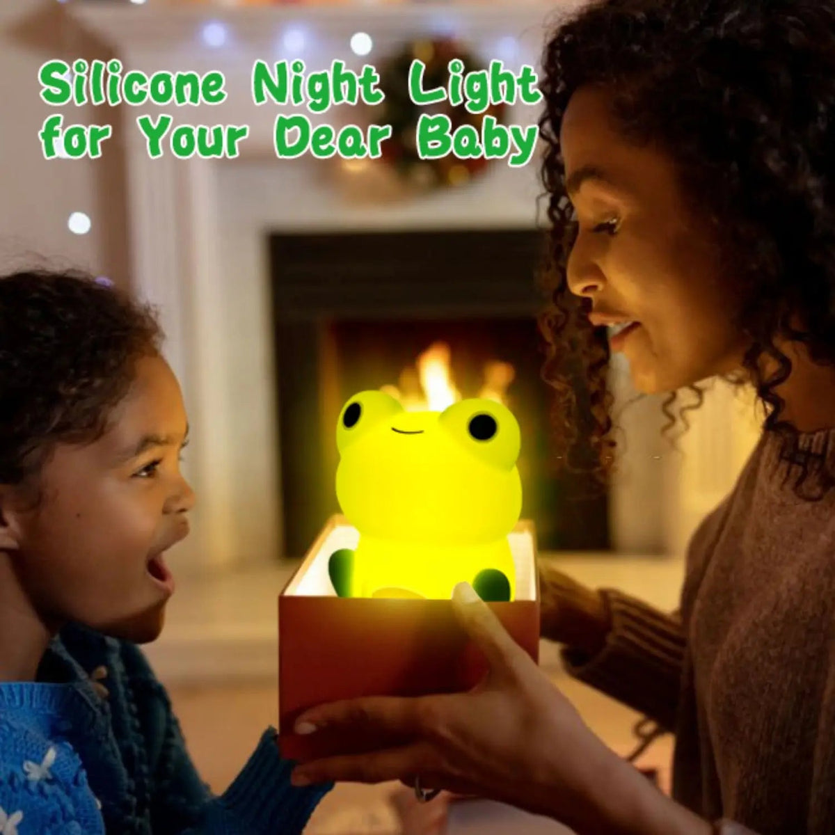 Rechargeable Silicone Frog LED Night Light with Timer