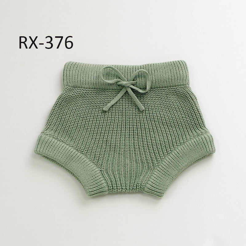 Baby Cotton Knit Shorts – Solid Colors