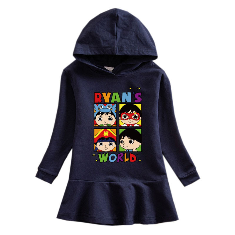 Girls’ Ryan Toys Review Hooded Dress