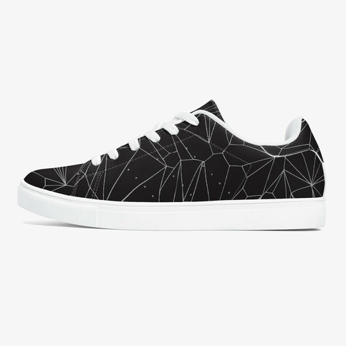 Jacki Easlick Architectural Print Leather Low-Top Sneakers