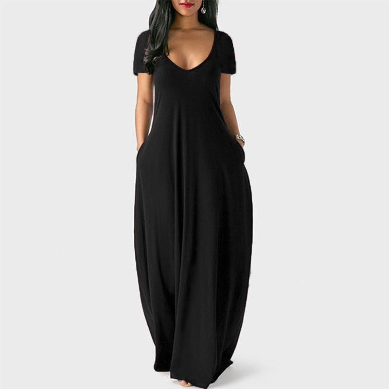 Women's Plus Size V-Neck Dress