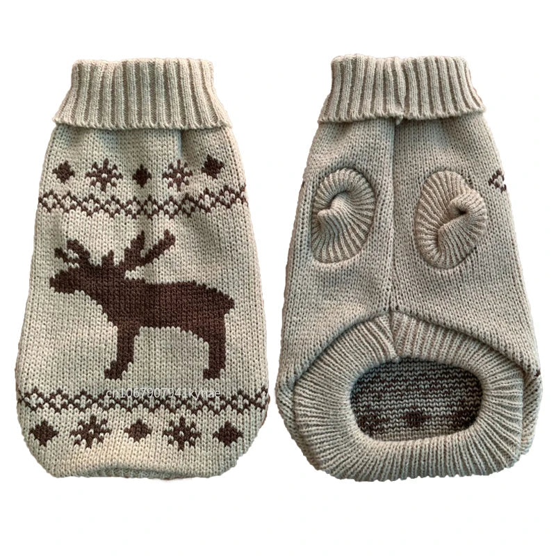 Knitted Winter Dog Sweater for Small & Medium Dogs