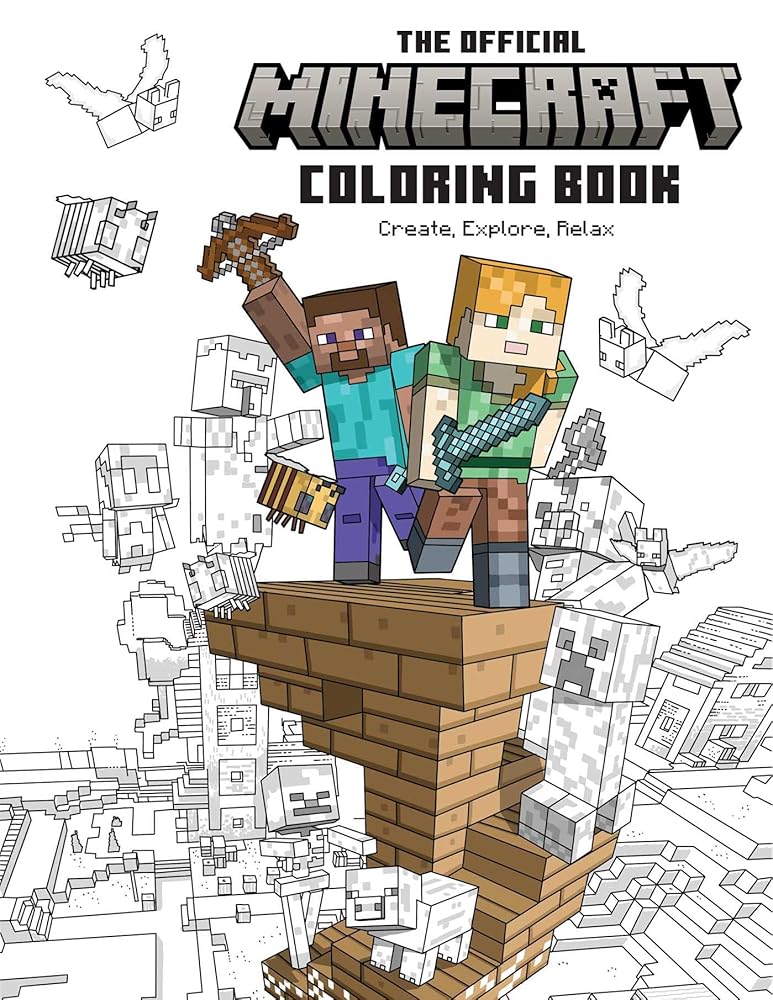 The Official Minecraft Coloring Book: Create, Explore, Relax!