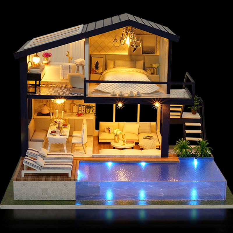 DIY Wooden Miniature Dollhouse Kit
