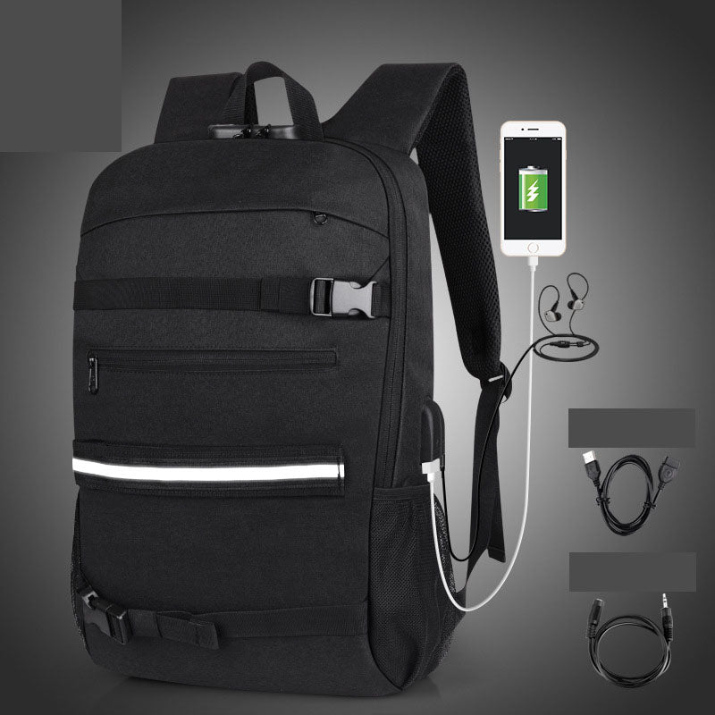 Camouflage Backpack with USB Port & Anti-Theft Lock