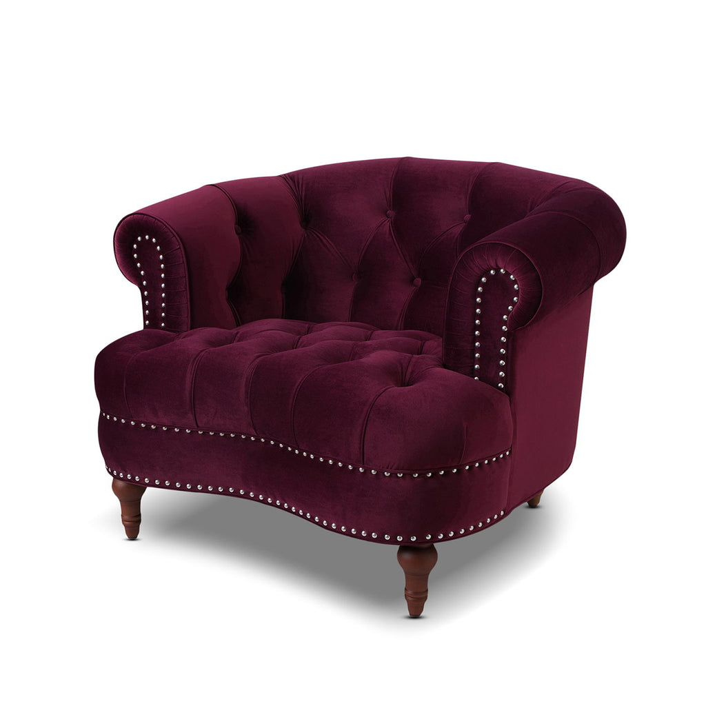 La Rosa - Victorian Tufted Upholstered Accent Chair