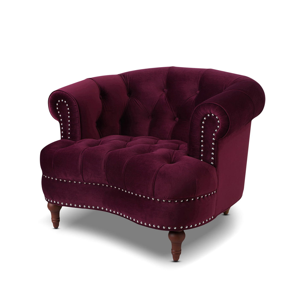 La Rosa - Victorian Tufted Upholstered Accent Chair