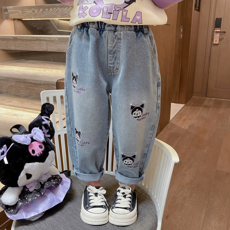 Kids’ Cartoon Denim Pants