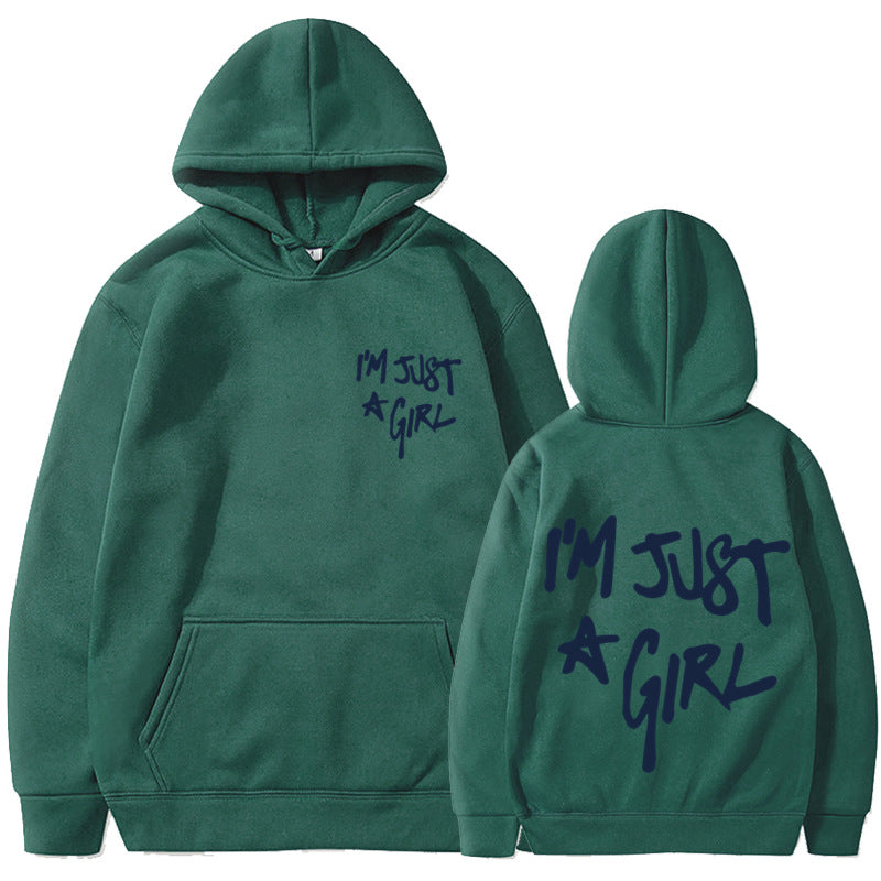 Women's Plus Size Letter-Print Zip Hoodie