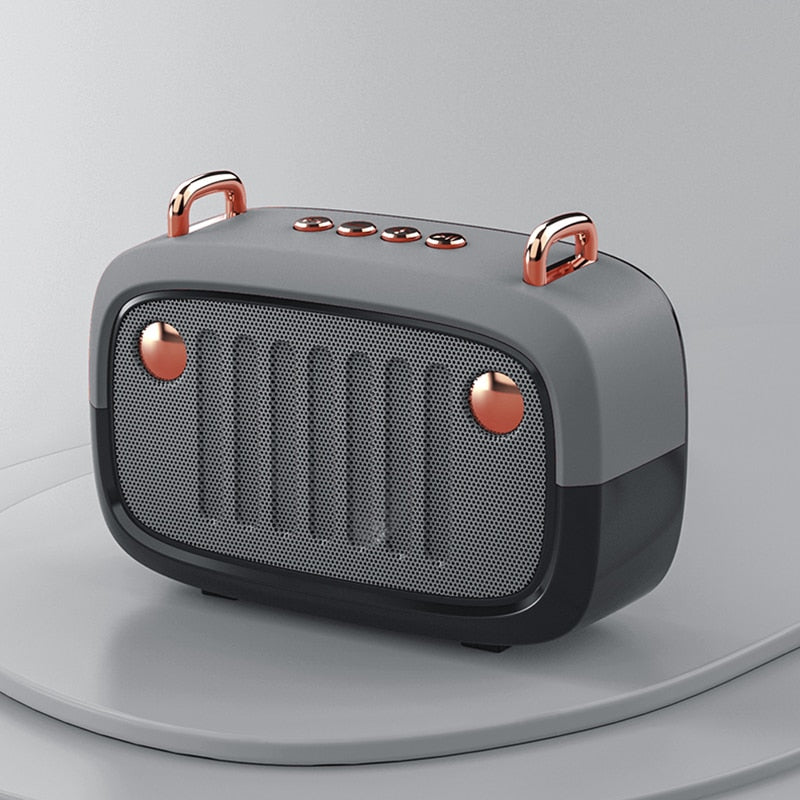 Vintage-Style Bluetooth 5.0 Speaker with FM Radio & USB