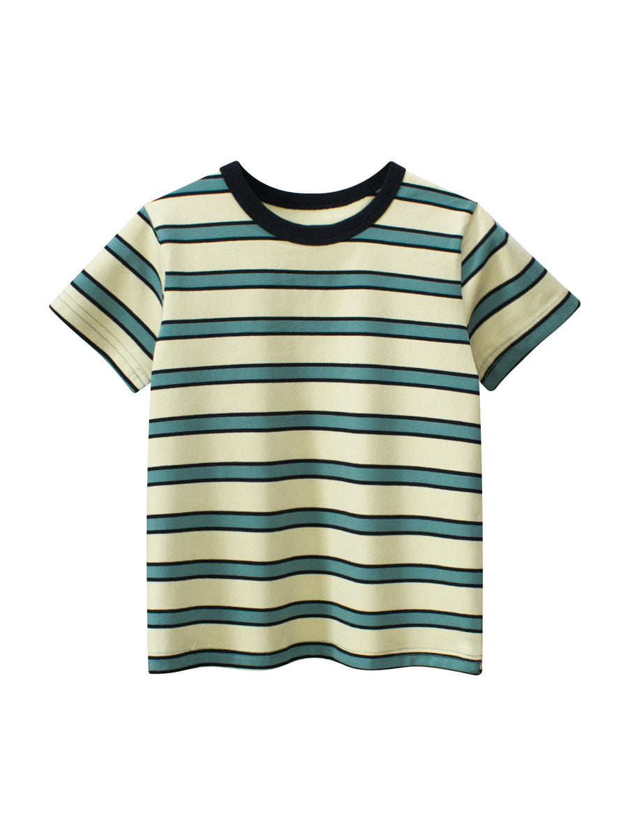 Boys’ Striped Short-Sleeve T-Shirt