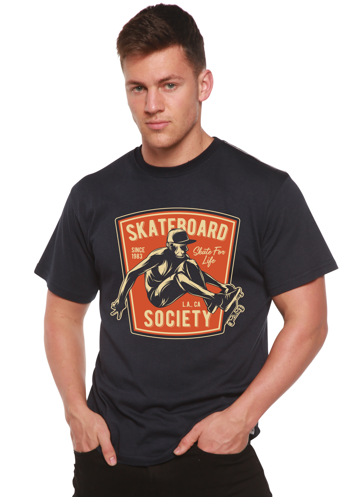 Men's Skateboard Society Bamboo-Blend T-Shirt