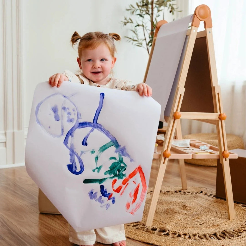 Tiny Land Caramel Magnitales Adjustable Double-Sided Kids' Easel