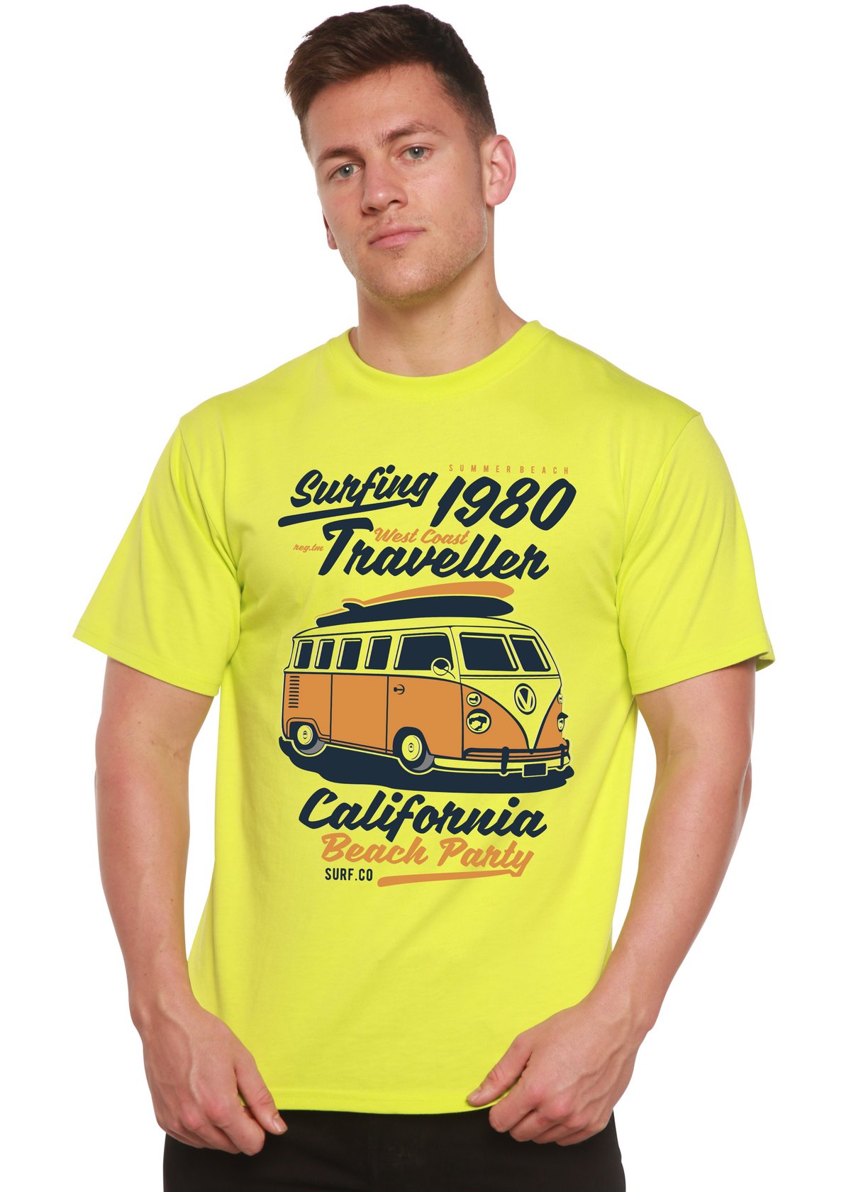 Men's Surfing 1980 Bamboo-Blend Graphic T-Shirt