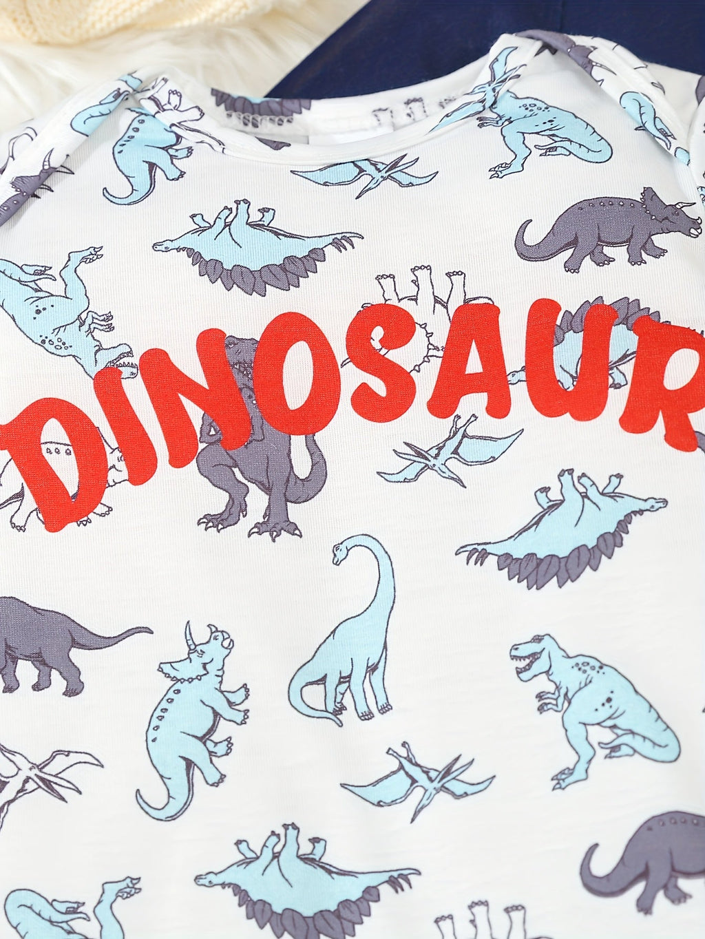 Baby Dinosaur Print Bodysuits – 3-Pack
