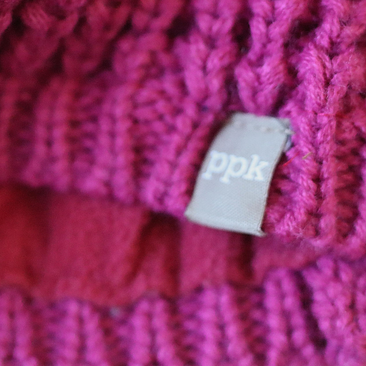 Girls’ Fleece-Lined Textured Knit Slouchy Beanie, Ages 5–12