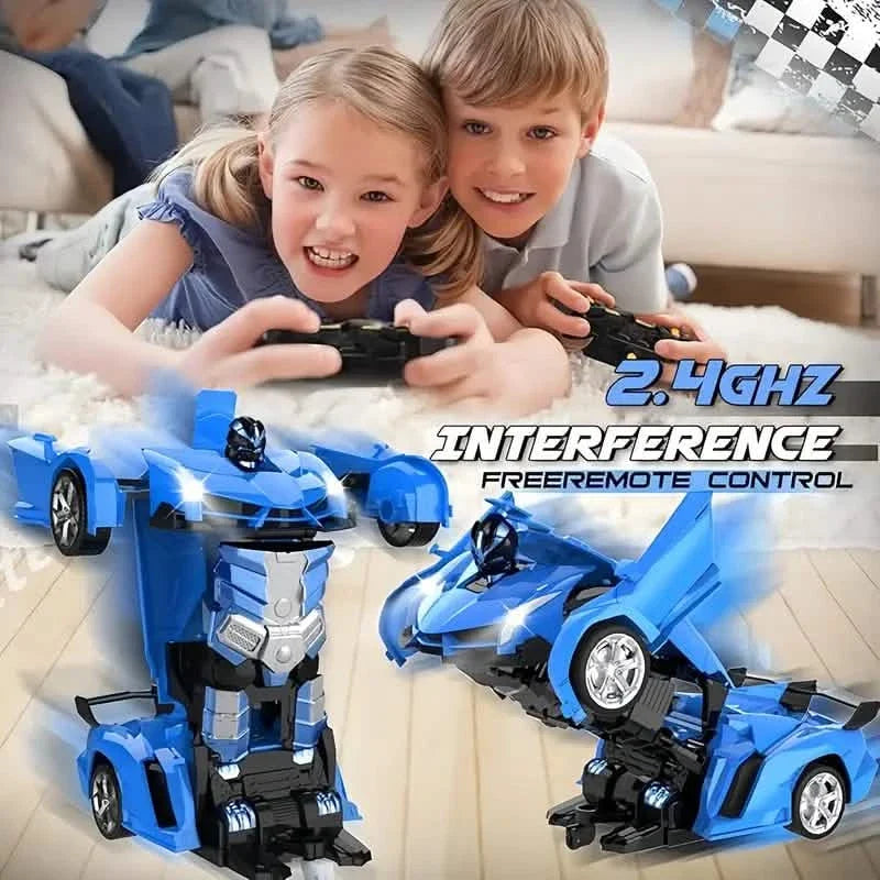 1:18 Transforming RC Robot Car with LED Lights
