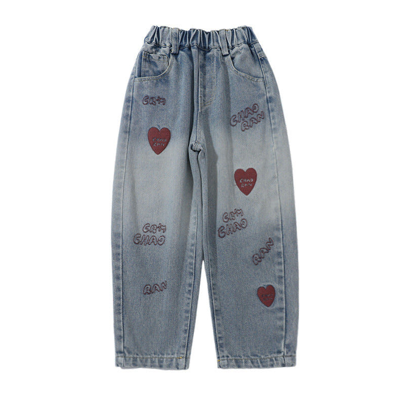 Kids’ Unisex Casual Denim Pants