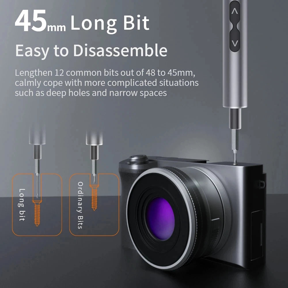 Precision Electric Screwdriver & Bit Set