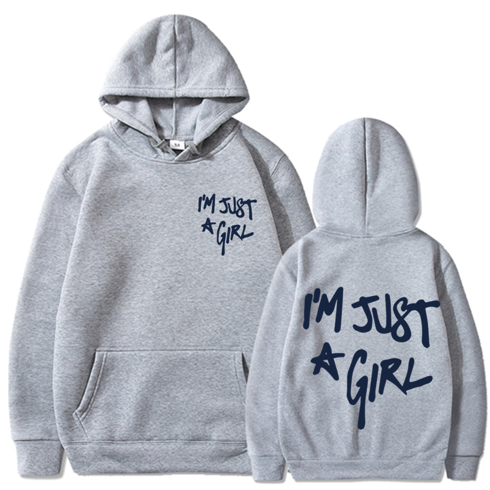 Women's Plus Size Letter-Print Zip Hoodie