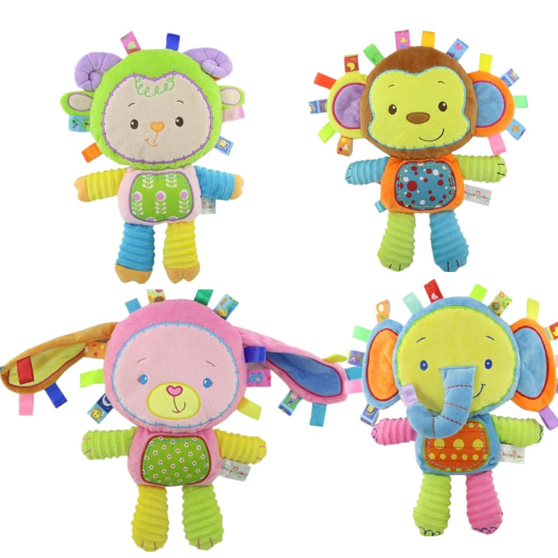 Happy Monkey Plush Baby Rattle
