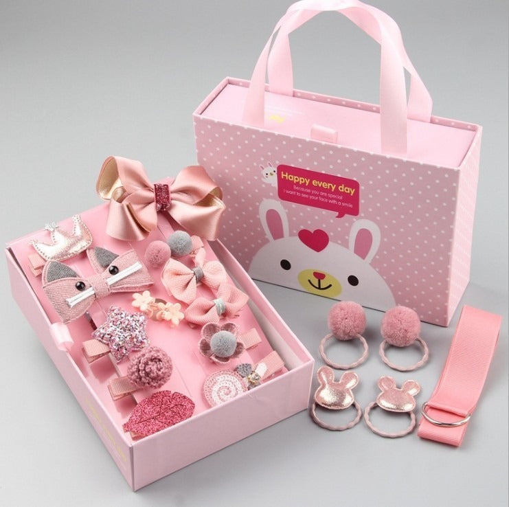 Girls’ Hair Accessory Set, 18 Pieces