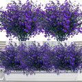 UV-Resistant Outdoor Artificial Flower Bunches – Set of 12