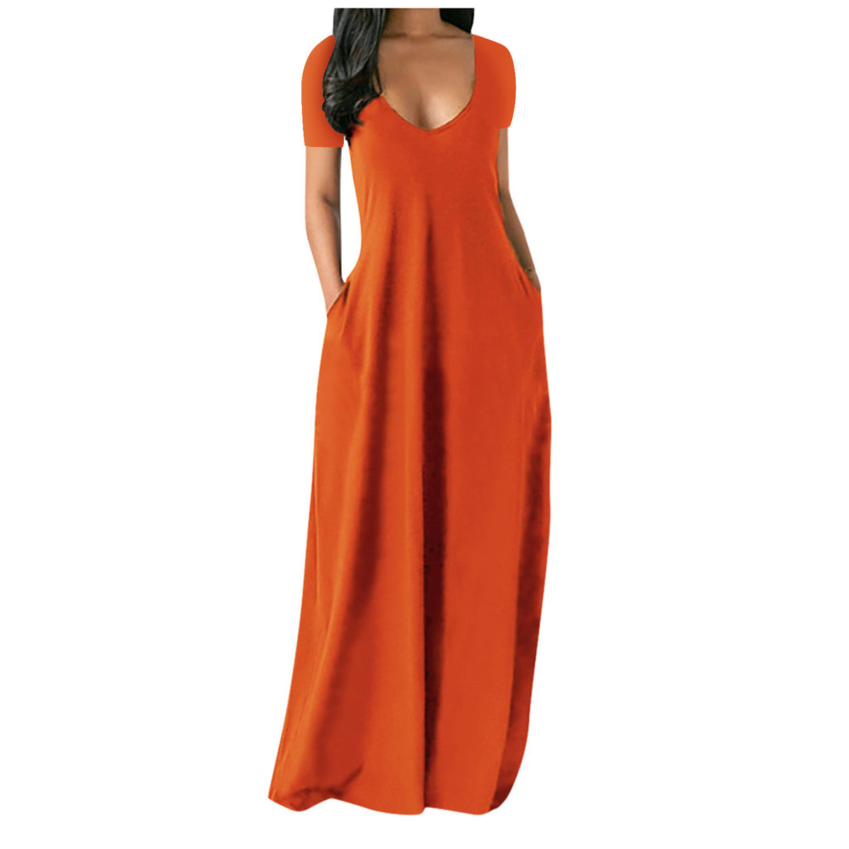 Women's Plus Size V-Neck Dress