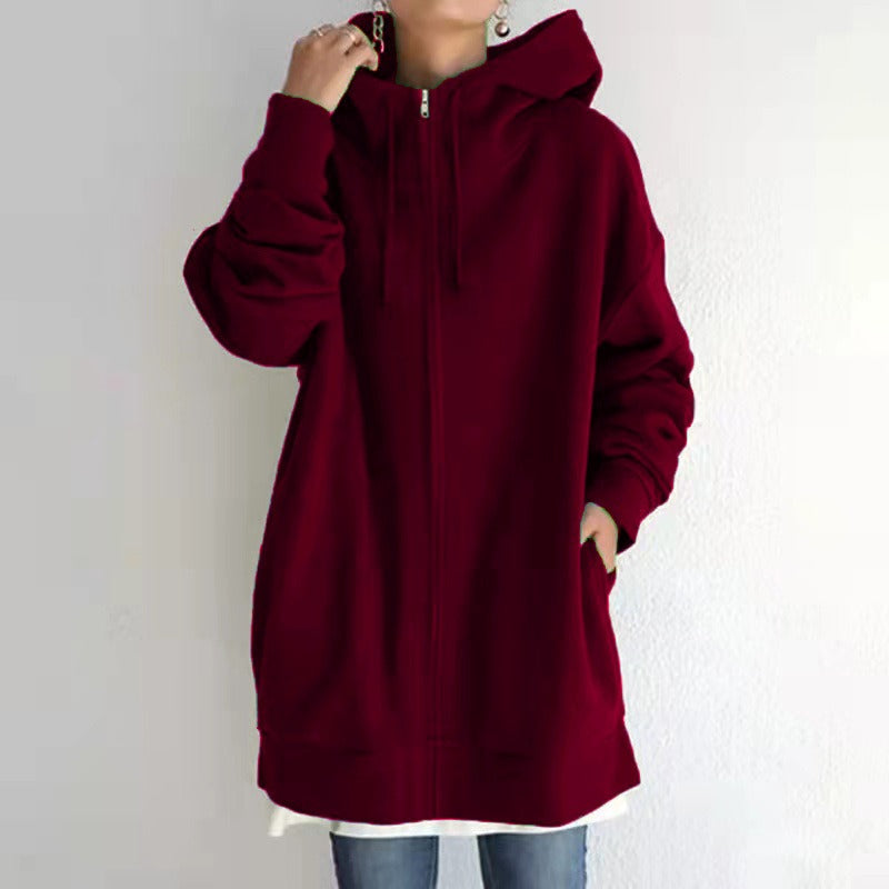 Women's Plush-Lined Zip Hoodie