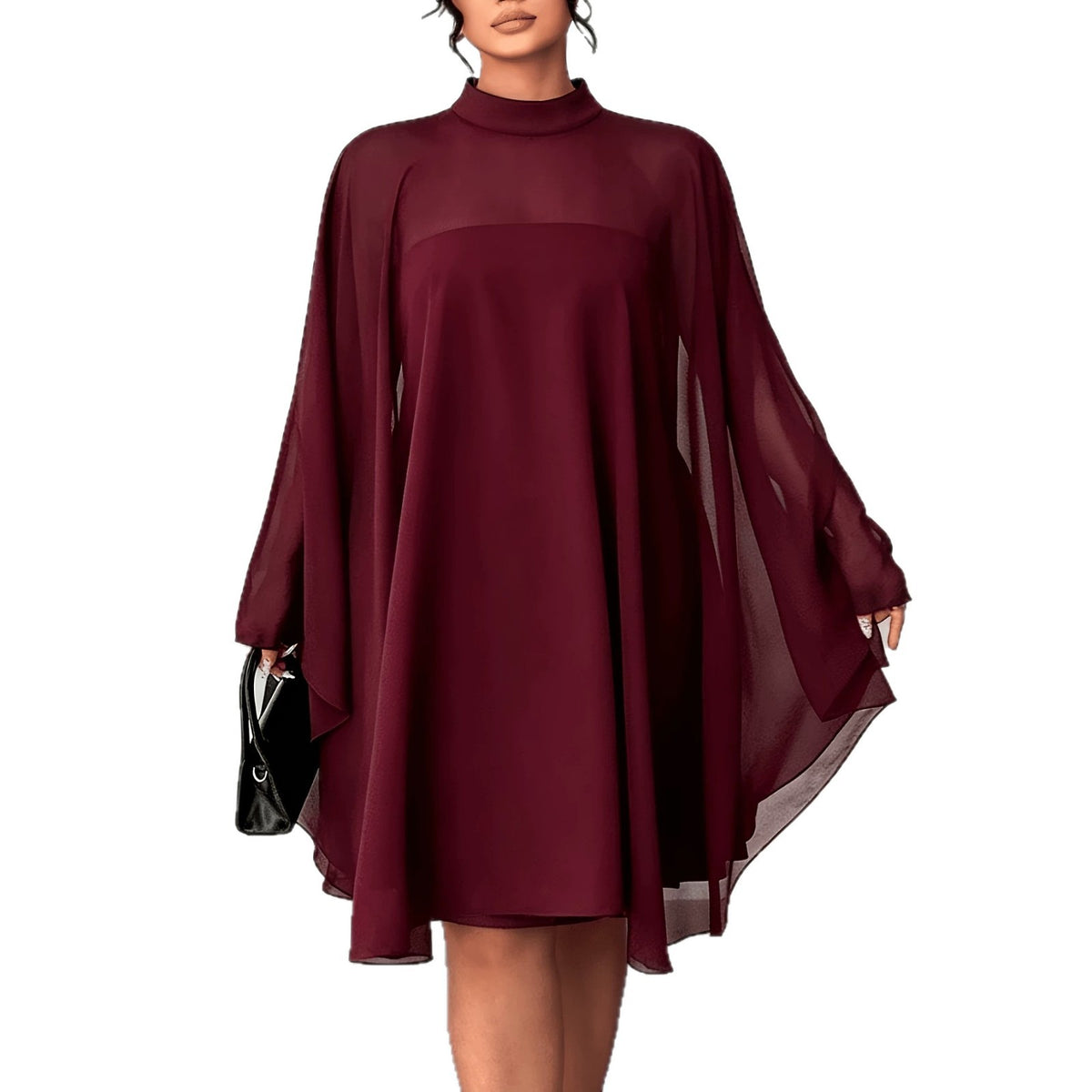 Women's Plus Size Blouse & Tube-Dress Two-Piece Set
