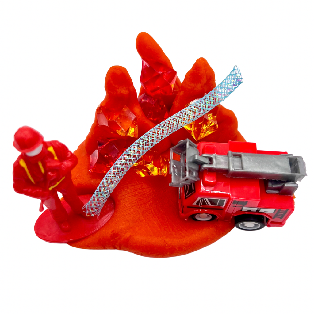 Fire Truck Play Dough Sensory Activity Kit