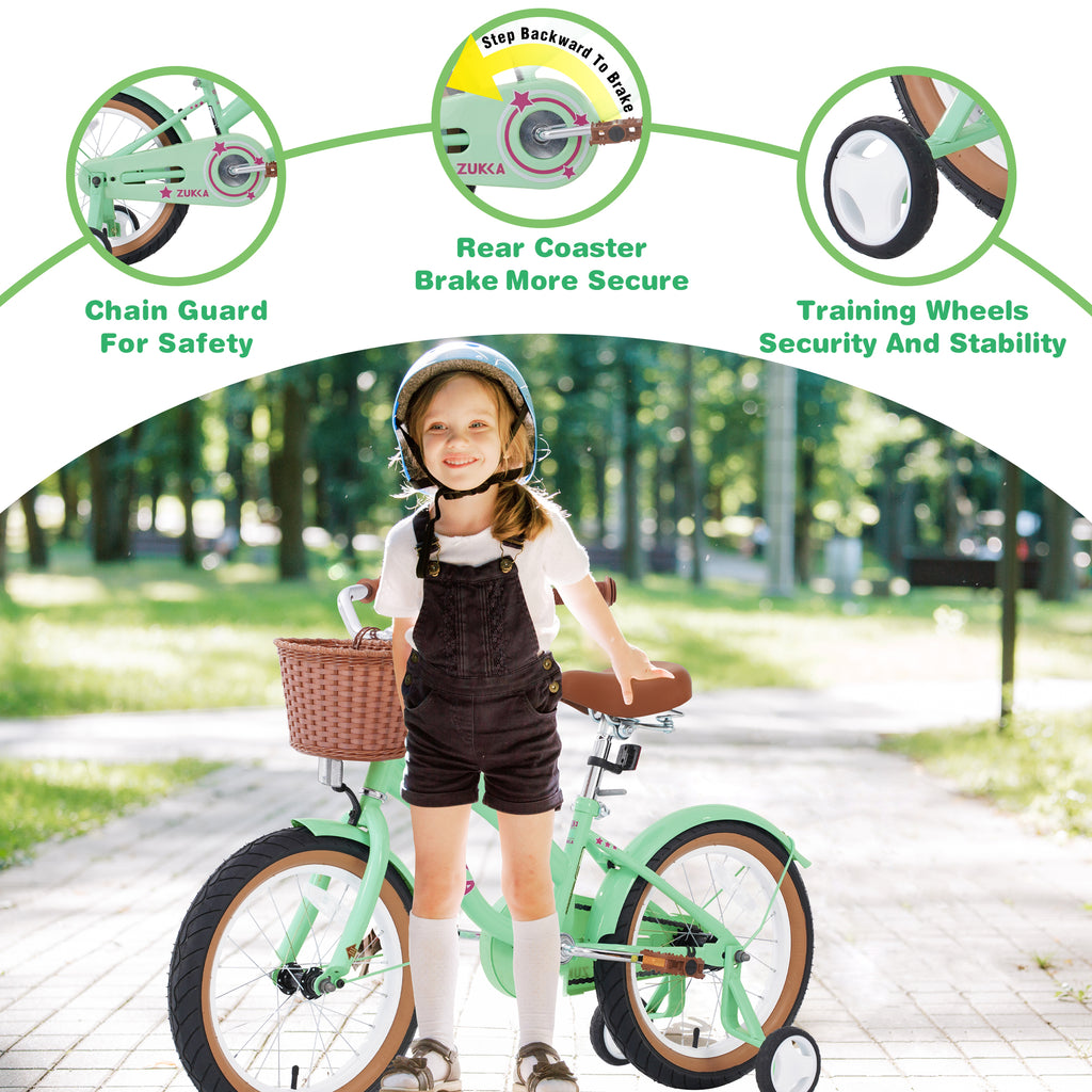 16-Inch Girls’ Bike with Training Wheels