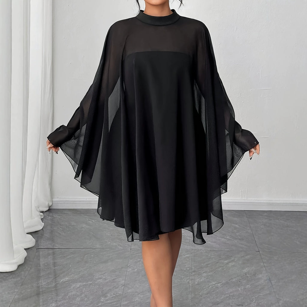 Women's Plus Size Blouse & Tube-Dress Two-Piece Set