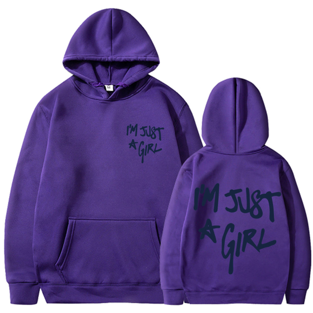 Women's Plus Size Letter-Print Zip Hoodie