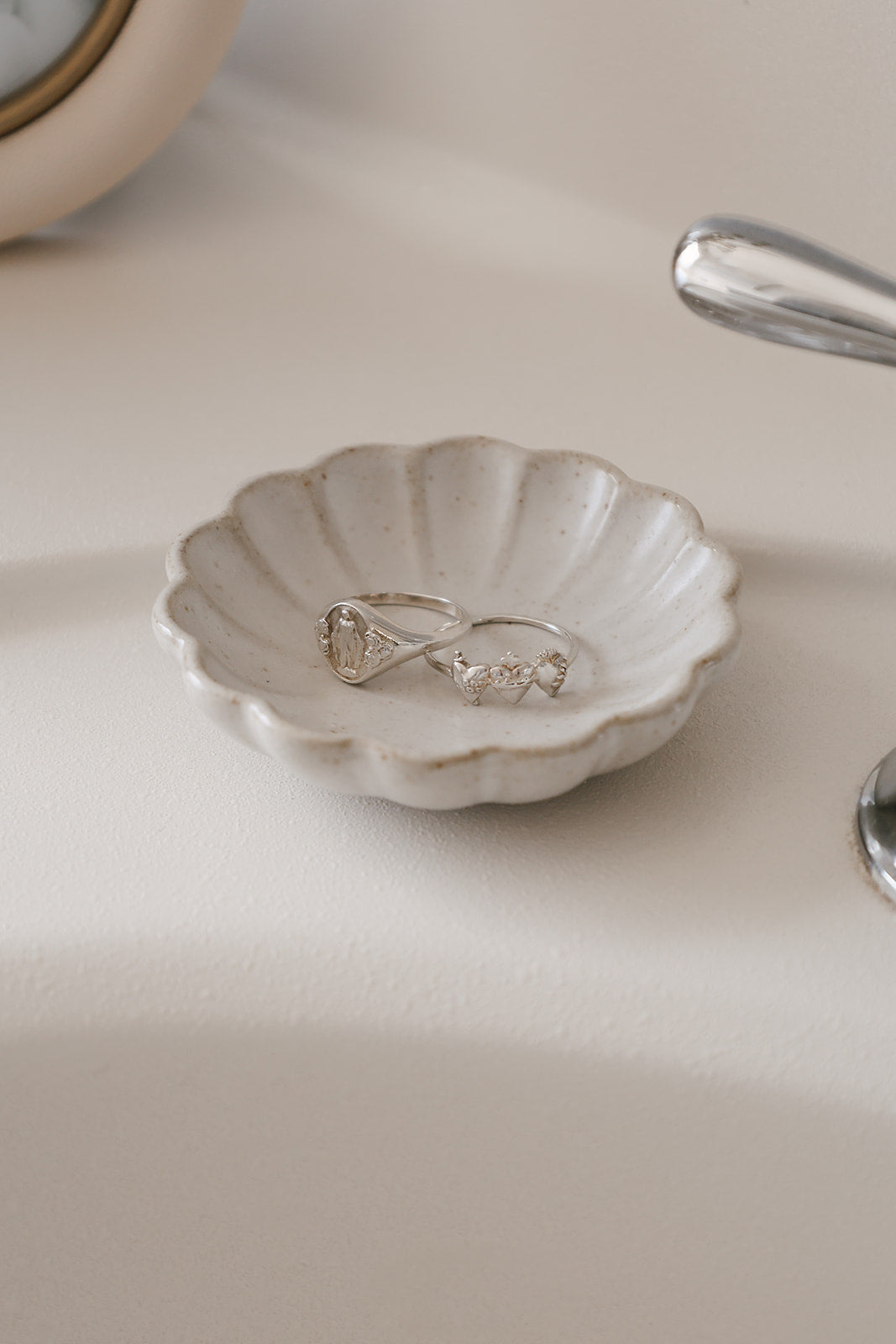 925 Sterling Silver Miraculous Medal Signet Ring