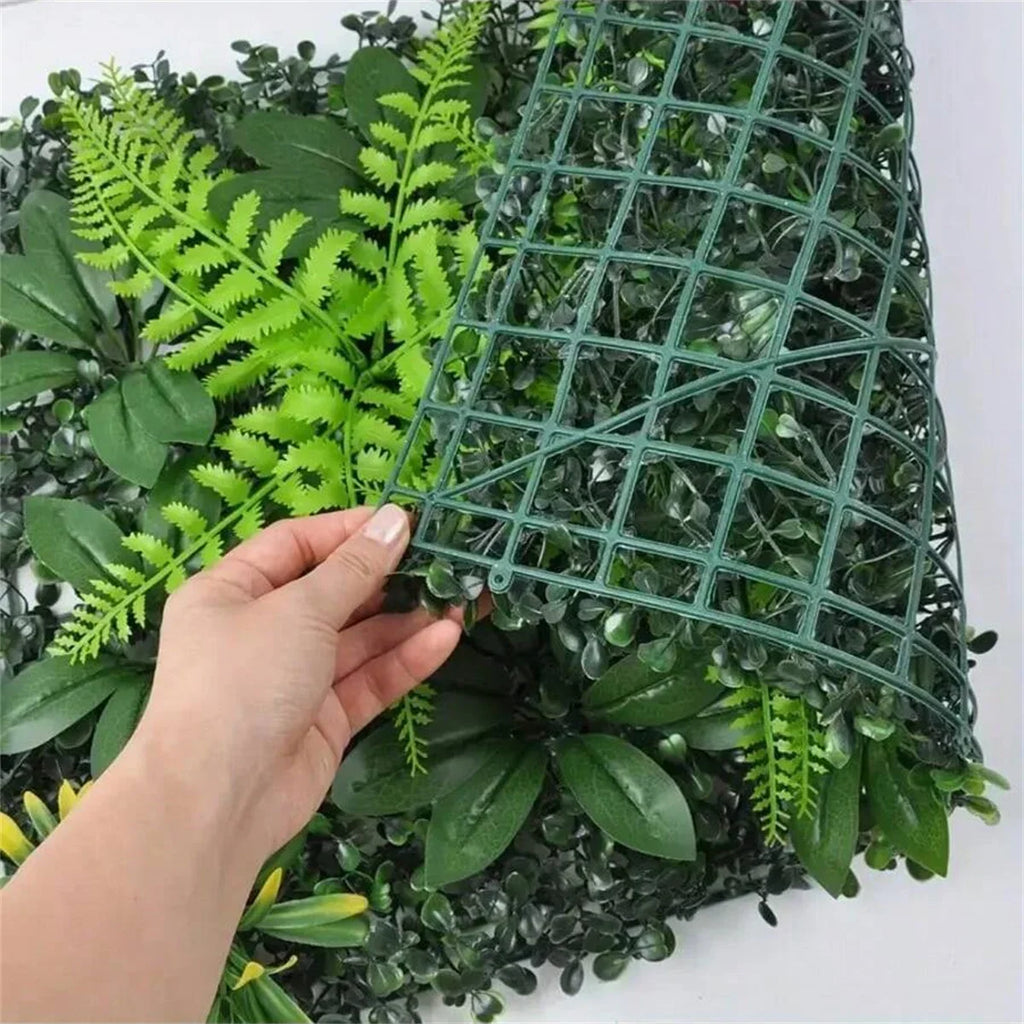 Artificial Flower & Greenery Hedge Wall Panel