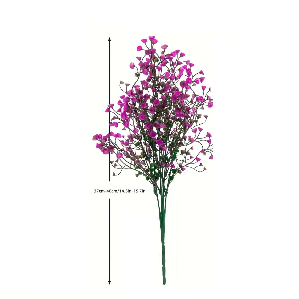 UV-Resistant Outdoor Artificial Flower Bunches – Set of 12