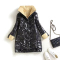 Quilted Hooded Long Parka Coat